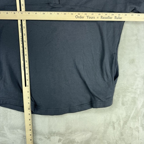 VS Pink Half‎ Zip Funnel Neck Sweatshirt Womens Large Gray Pullover Top Y2K - Picture 8 of 12